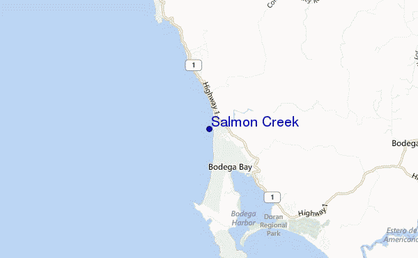 Salmon Creek location map