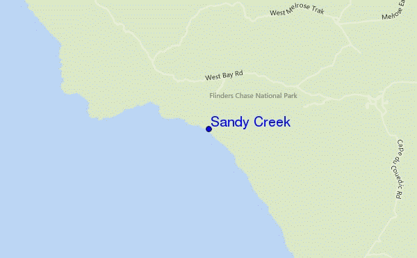 Sandy Creek location map
