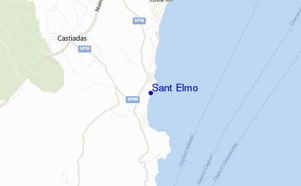 Sant Elmo location map
