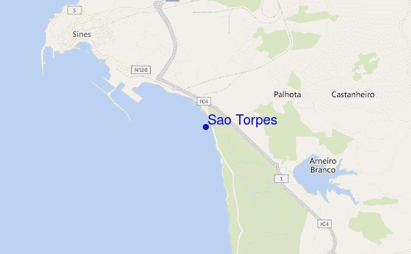 Sao Torpes location map