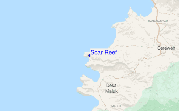 Scar Reef location map