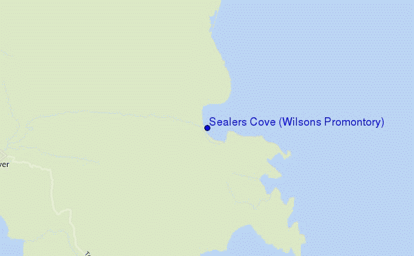 Sealers Cove (Wilsons Promontory) location map