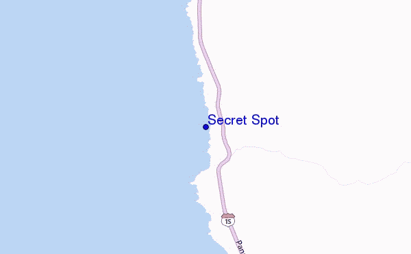 Secret Spot location map