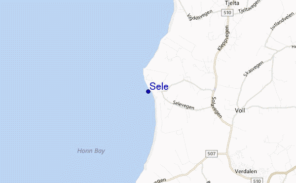 Sele location map