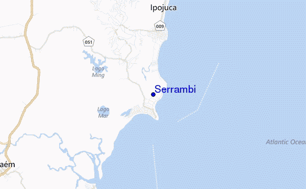 Serrambi location map