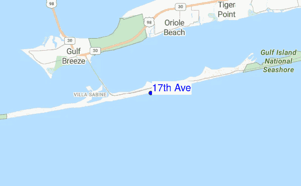 17th Ave location map