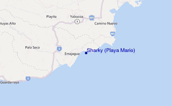 Sharky (Playa Mario) location map