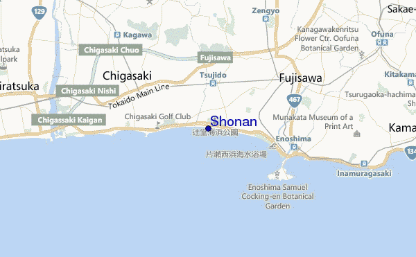 Shonan location map