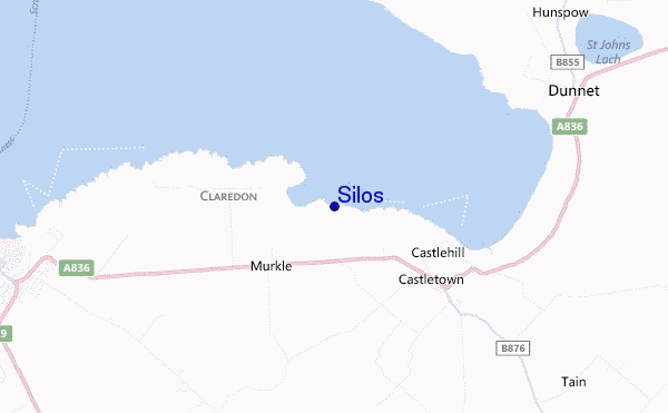 Silos location map