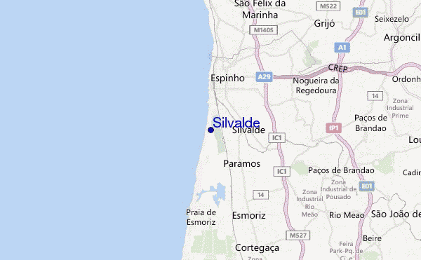 Silvalde location map