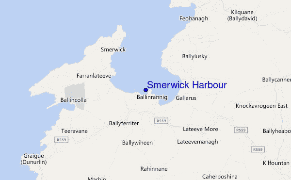 Smerwick Harbour location map