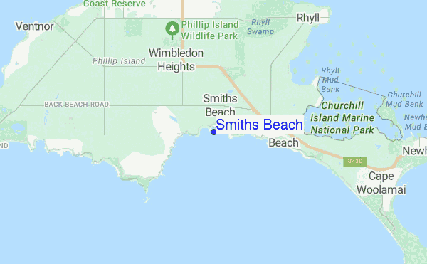 Smiths Beach location map