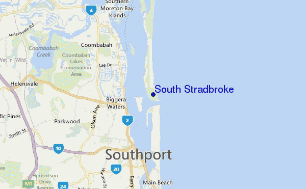 South Stradbroke location map