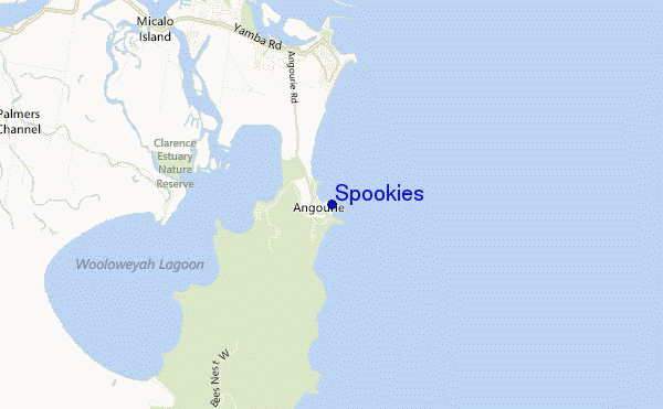 Spookies location map