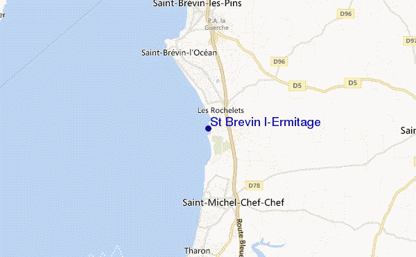St Brevin l'Ermitage location map