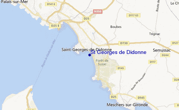 St Georges de Didonne location map