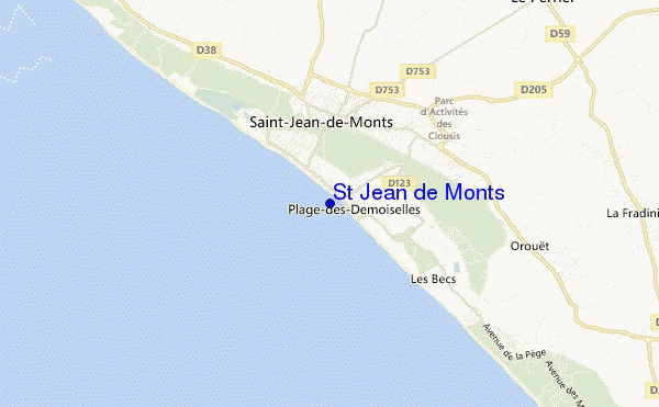St Jean de Monts location map