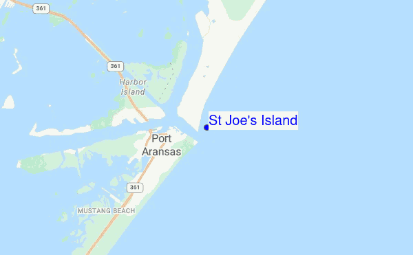 St Joe s Island location map