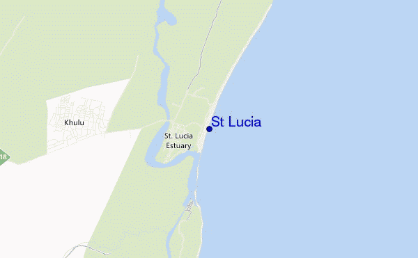 St Lucia location map