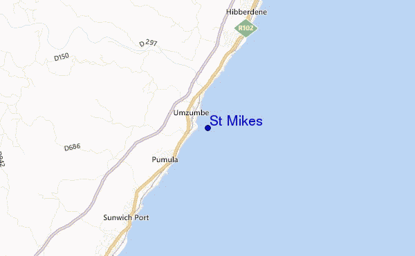 St Mikes location map