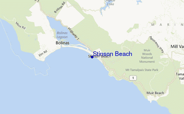 Stinson Beach location map