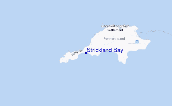 Strickland Bay location map