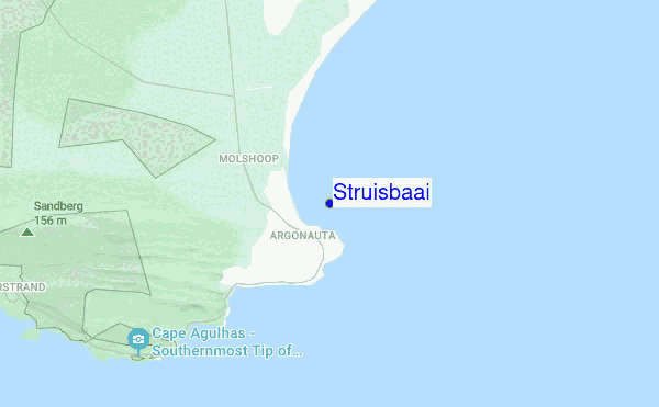 Struisbaai location map