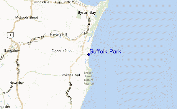 Suffolk Park location map