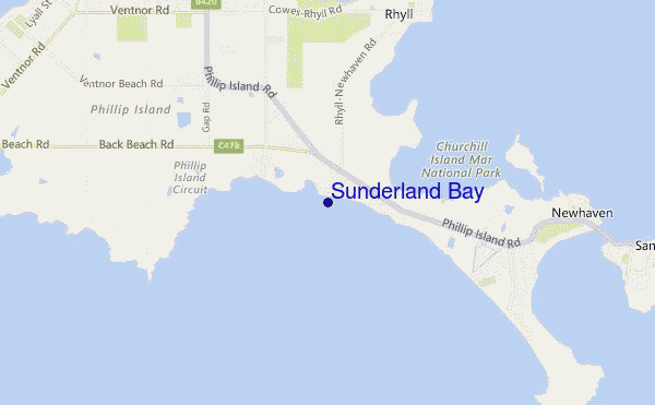Sunderland Bay location map