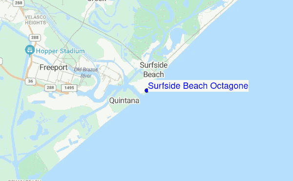 Surfside Beach Octagone location map