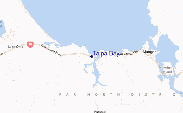 Taipa Bay location map