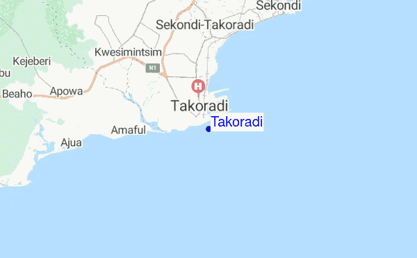 Takoradi location map