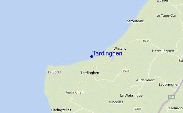 Tardinghen location map