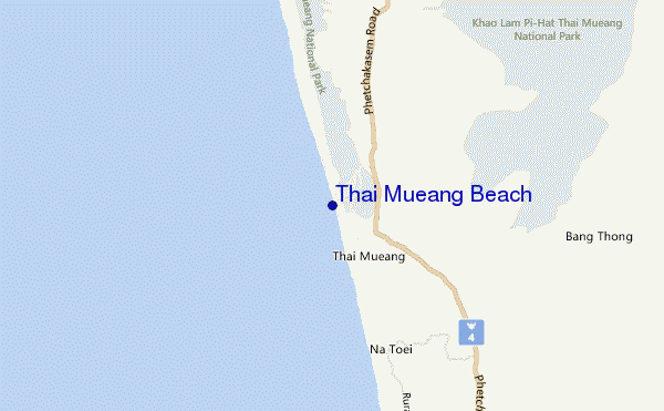 Thai Mueang Beach location map