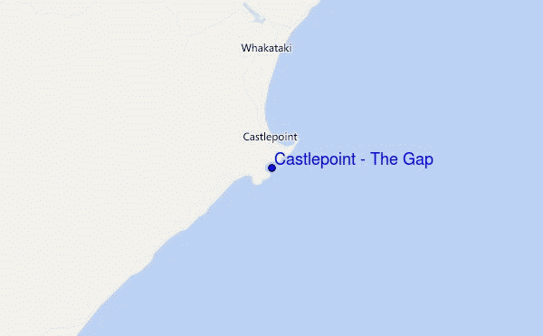 Castlepoint - The Gap location map