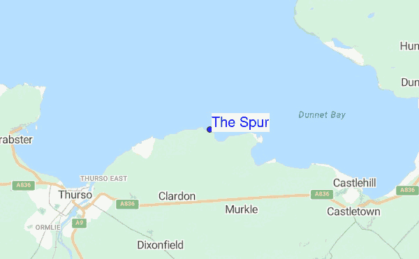 The Spur location map