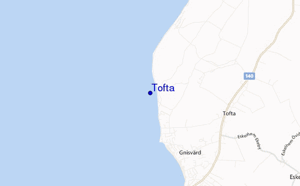 Tofta location map