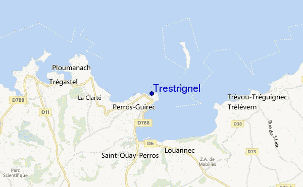 Trestrignel location map