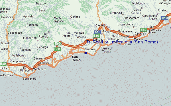Tri Ponti or La Scaletta (San Remo) location map