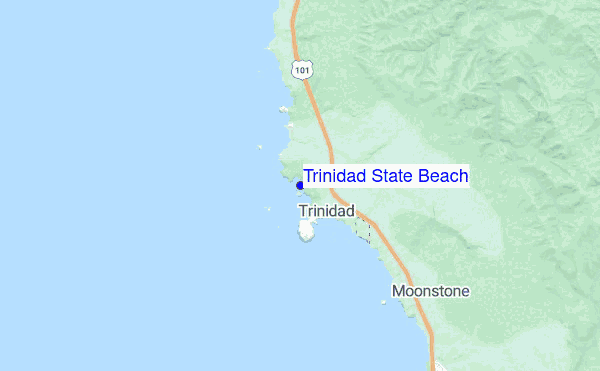 Trinidad State Beach location map