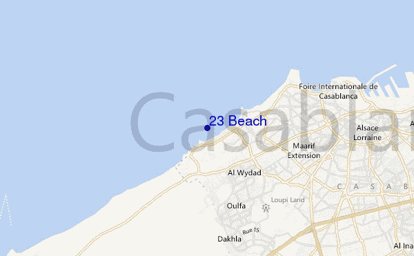 23 Beach location map