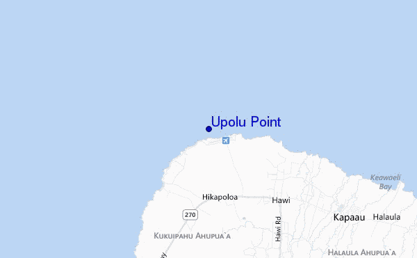 Upolu Point location map