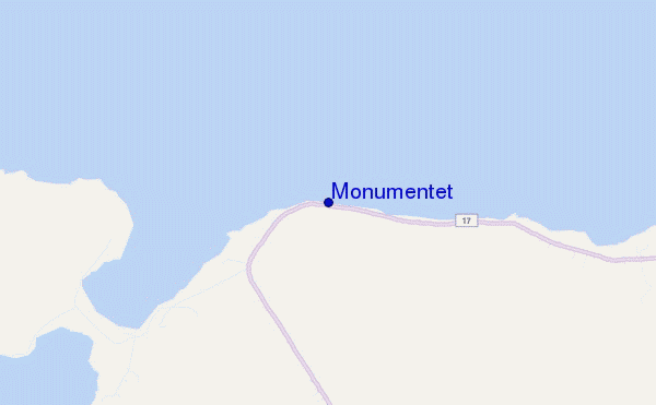 Monumentet location map