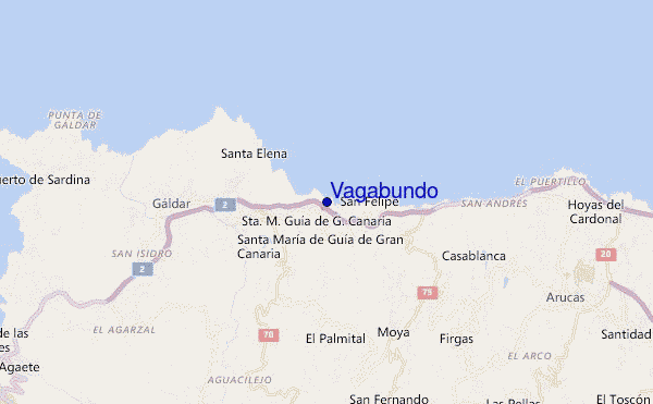 Vagabundo location map