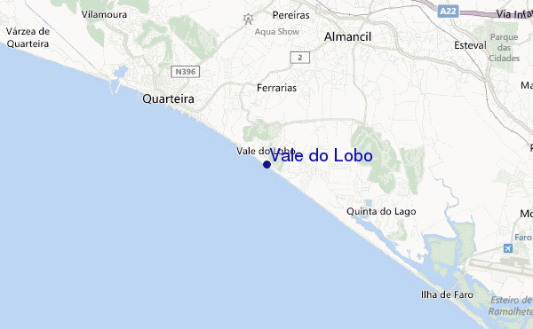 Vale do Lobo location map