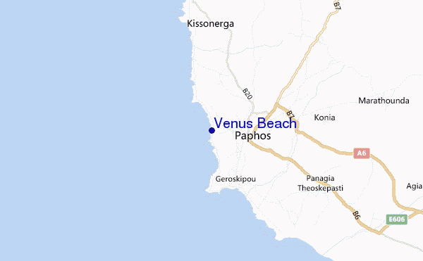 Venus Beach location map