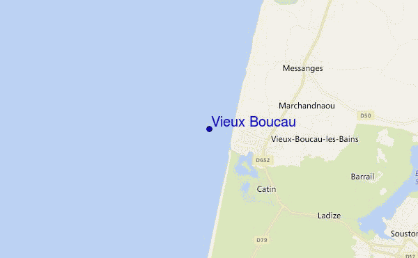 Vieux Boucau location map