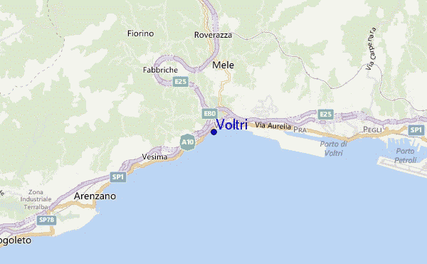 Voltri location map