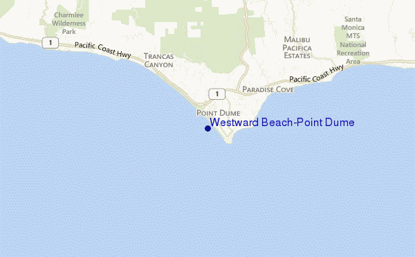 Westward Beach/Point Dume location map