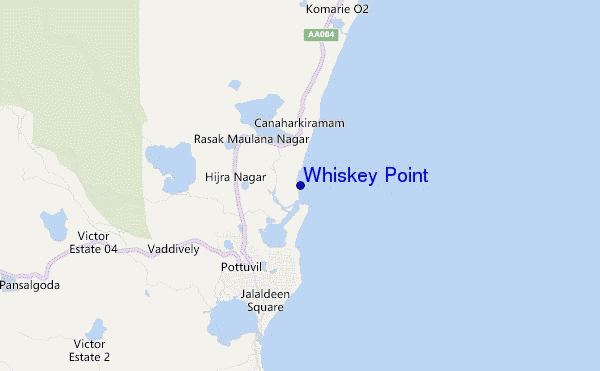 Whiskey Point location map